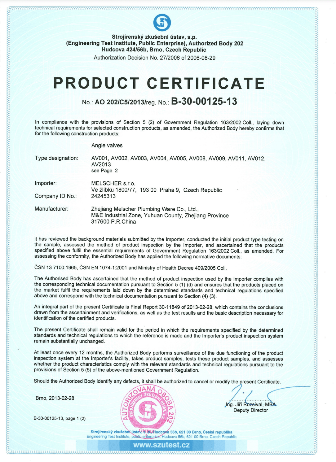 Certifikát