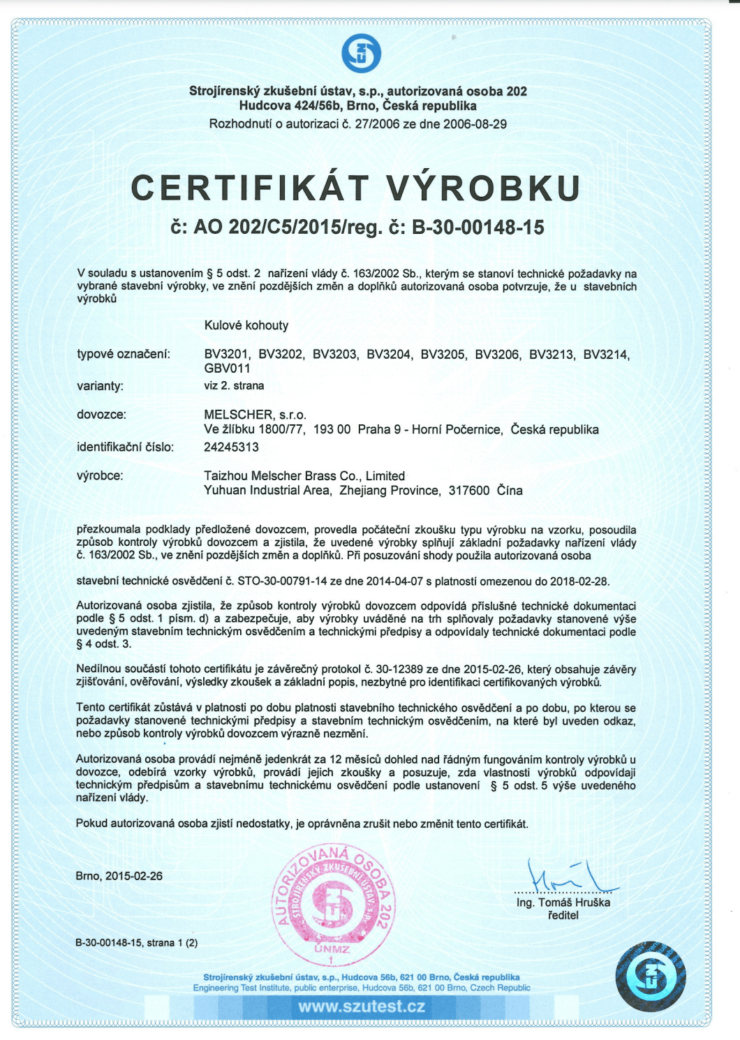 Certifikát